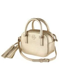 Tory Burch Women's Thea Mini Satchel Crossbody Bag Gold 55382 701 - Picture 1 of 2