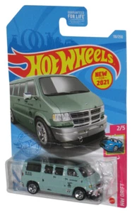 Hot Wheels HW Drift 2/5 (2021) Green Dodge Van Toy Car 50/250 - Picture 1 of 1