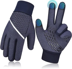 Guanti termici bambini junior inverno corsa ciclismo impermeabili touch screen dito - Foto 1 di 7