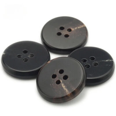 10 Pieces 4-Hole Round Resin Button Sewing Buttons Coat Clothing DIY Crafts - Image 1 of 4