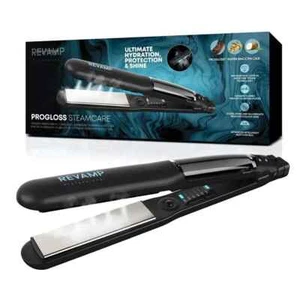 Revamp Progloss Steamcare Ceramic Hair Straightener - Black - Picture 1 of 5