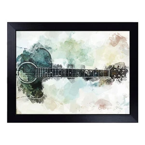 Acoustic Guitar Lap Tray Cushioned Bean Bag Padded TV Dinner Food Breakfast Desk - Picture 1 of 4