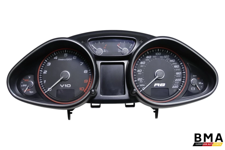 Unidad de montaje velocímetro cuadro de instrumentos delantero Audi R8 2011 OEM 60900 mls Foto 1 de 4