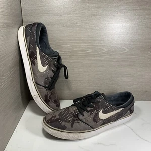 Nike Zoom Stefan Janoski CNVS Trainers 705190 010 Sz US 13 Black White Gray - Picture 1 of 11