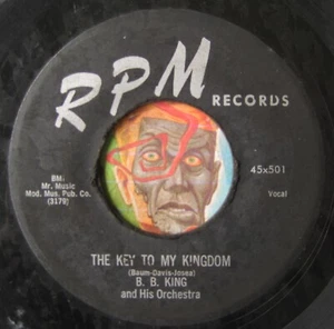 HEAR B.B. King 45 Key To My Kingdom /My Heart Be Longs To You RPM R&B soul blues - Picture 1 of 2