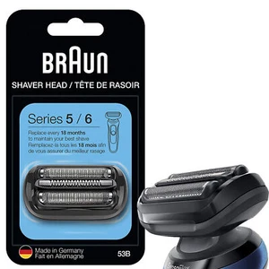 53B Series 5/6 Elektrischer Scherkopf, Schwarz - Entwickelt für Braun Series 5 /6 Rasierer - Bild 1 von 8