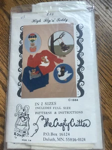 Vtg The Craft Critter Teddy Bear Appliques For Adult And Child Small Or Large - Picture 1 of 2