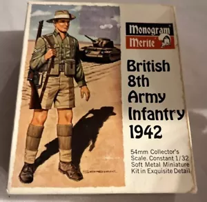 Monogram Merite British 8th Army Infantry 1942 54mm Collectors Scale - Picture 1 of 2