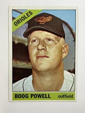1966 Topps Baseball Card #167 Boog Powell, Baltimore Orioles Outfield, Excellent
