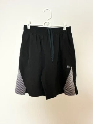 Pantalones Cortos Atléticos RBX Para Hombre Talla M Negro Blanco Bolsillos Cordón Cintura Foto 1 de 4