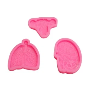 Phone Grip Resin Molds,Doctor Badge Reel Silicone Molds Keychain Charms Mold - Picture 1 of 6