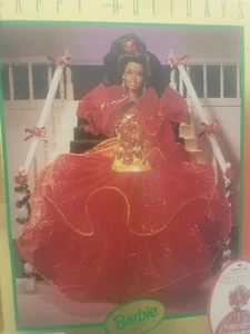 Vintage Barbie Doll 1993 Happy Holidays Black African American Doll Special Edit - Picture 1 of 6