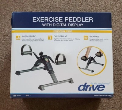 DRIVE Folding Exercise Peddler with Digital Display RTL10273 Used Original Box  - Image 1 of 4