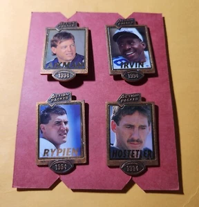 1994 lleno de acción - insignia de honor prendedores - Aikman, Irvin, Rypien, Hostetler - Imagen 1 de 3