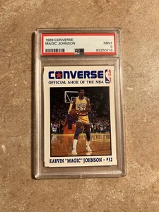 MAGIC JOHNSON 1989 CONVERSE ALL-PRO BASKETBALL CARD HOF LOS ANGELES LAKERS PSA 9 - Picture 1 of 2