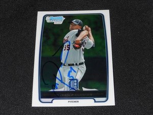Tigers Wilsen Palacios Signed 2012 Bowman Chrome Autograph Card #BCP163  113