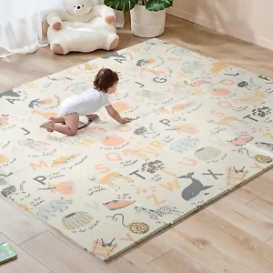 Krabbelmatte 200x180cm Spielmatte Baby Faltbar Spielunterlage Wasserdicht - Bild 1 von 9