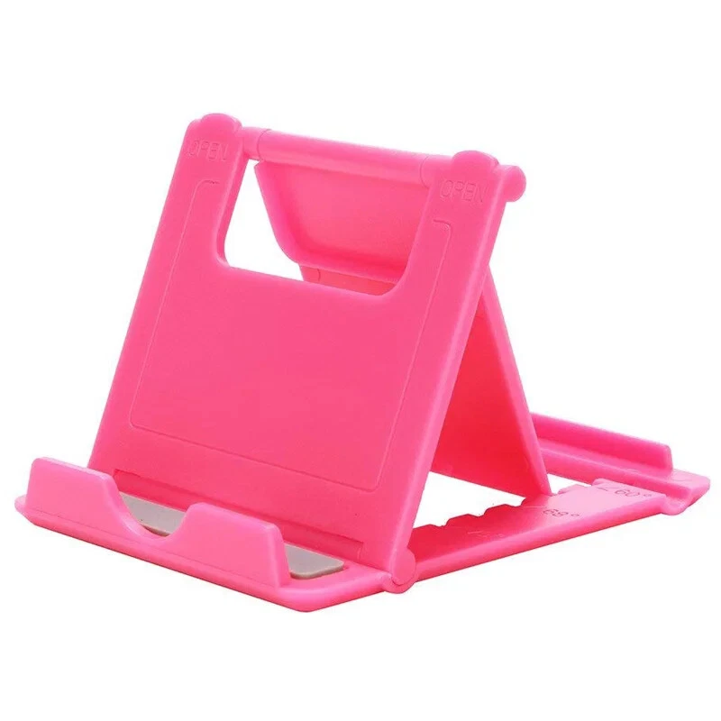 Adjustable Phone Holder Stand Folding Foldable Thin Cradle for Samsung iPhone - Image 1 of 4