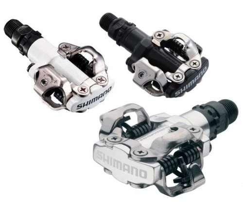 Shimano M520 SPD Clipless Mountain Bike pedals with Cleats - Silver
