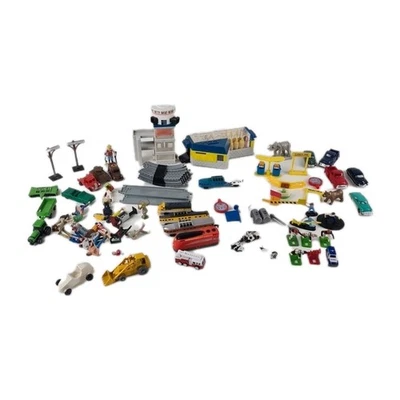 🚨 Lot Random Mixed Brands Micro Machines Car Wash Small People Locomotives Cars - Image 1 of 4