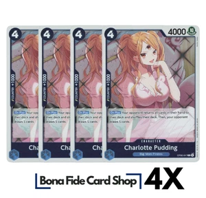 4x Charlotte Pudding OP06-047 R Wings Of The Captain One Piece TCG Playset - Picture 1 of 2