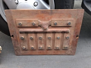 Molde de fundición de madera vintage Steampunk motor industrial colector arte decoración  - Imagen 1 de 13