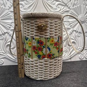 Cesta de almacenamiento de costura vintage - Imagen 1 de 14