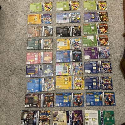 Nntendo Game Boy, Color, Advance, Blockbuster CUT Game Boxes Only, Pokemon,Mario - Image 1 of 4