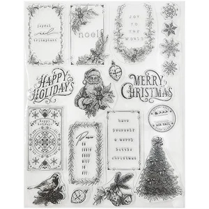 PRIMA -  Transparenter Stempel  CLEAR STAMP - Santa's Helper Tags - Bild 1 von 3
