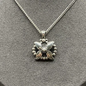 GEORG JENSEN Necklace Pendant SV925 Flower (Chain is not the original) - Picture 1 of 11