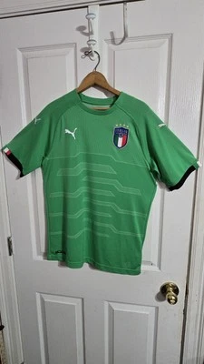 Camiseta de fútbol Puma Italia Selección 2018 Italia S/S verde tercer portero GK Foto 1 de 4
