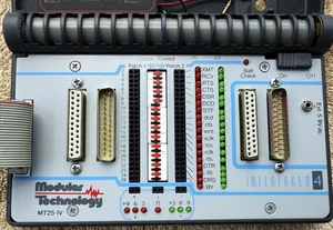 MODULAR TECHNOLOGY MT25-IV INTERFAKER 4 RS232 BREAKOUT BOX AND ADAPTERS - Picture 1 of 5