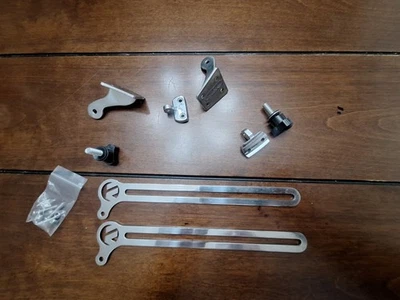 Par de extensores de pestillo de extensión de ventana trasera de acero inoxidable VW Beetle 1955-1964 Foto 1 de 3