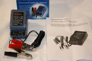 Ladegerät mit Klemmen für Motorrad Roller Mofa Kleinkraftrad Boot neu + Garantie - Bild 1 von 1