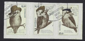 AUSTRALIA 2022 POSTCARDS TO THE FRONT SELF ADHESIVE SET OF 3 FINE USED - Imagen 1 de 1