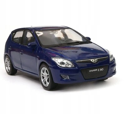 WELLY DieCast 1:34-39 HYUNDAI I30 2009 BLUE New Model Car Metal in Box 1/34 - Image 1 of 4