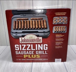 Parrilla eléctrica interior Johnsonville Sizzling Sausage Plus 3 en 1/totalmente nueva - Imagen 1 de 3