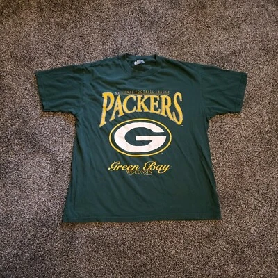 Camiseta CSA Boys Green Bay Packers 1997 Grunge calcomanía ligeramente desvanecida tiene defectos 14/16 Foto 1 de 4