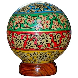 Lampada da Tavolo in Pelle Dipinta a Mano Illuminazione Casa Home Decor Ø 20 cm - Imagen 1 de 5