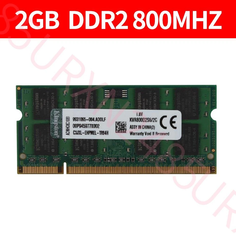 2GB Module ASUS EEE PC 701/702/900/901/904 Notebook DDR2 RAM Laptop Memory - Image 1 of 4