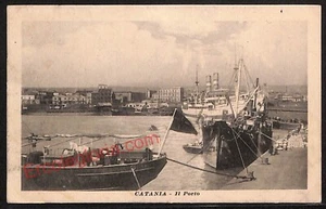 ae4701 - CARTOLINA D'EPOCA - Catania Città - Il Porto 1917 - Picture 1 of 1