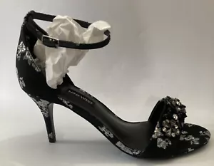 Nine West Womens Intimate Embellished Sandals Black Size 10 M US - Picture 1 of 4