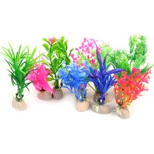 10pcs Simulation Grass Water Plant Aquatics Artificial Fish Tank Ornament Decor