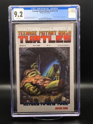 Teenage Mutant Ninja Turtles #19 1st Print CGC 9.2 1989 Return to New York I - Image 1 of 3