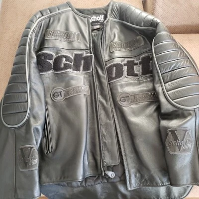 Chaqueta de cuero para moto SCHOTT VINTAGE 4XL Foto 1 de 4