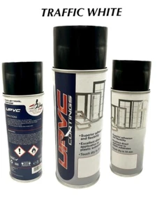 UPVC PVC PVCU SPRÜHFARBE AEROSOL RAL 9016 VERKEHRSWEISS - GLANZLACKIERUNG - Bild 1 von 4