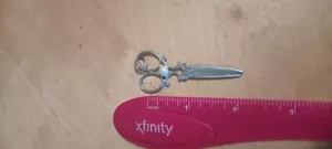 *NEW* Scissor Charm Antique Silver Tone - Picture 1 of 2