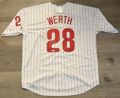 Jayson Werth Signed Custom Philadelphia Phillies Jersey PSA/DNA Size XL - Image 1 of 3