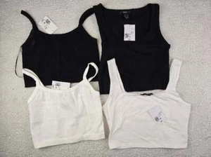 FOREVER 21 Size Small LOT of 4 Women's Cropped Tank Tops Crop NWT - Picture 1 of 5