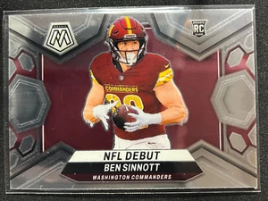 2024 Panini Mosaic Ben Sinnott NFL Debut Silver Prizm Rookie Card 🏈🔥HOT🔥🏈 - Picture 1 of 2